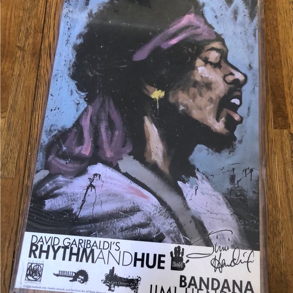 JIMI HENDRIX (11 x 17) DAVID GARIBALDI AUTOGRAPHED R+H 2008 - Picture 3 of 8